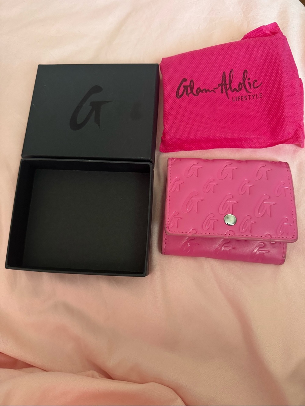 Glamaholic Pink Embossed Small Wallet
